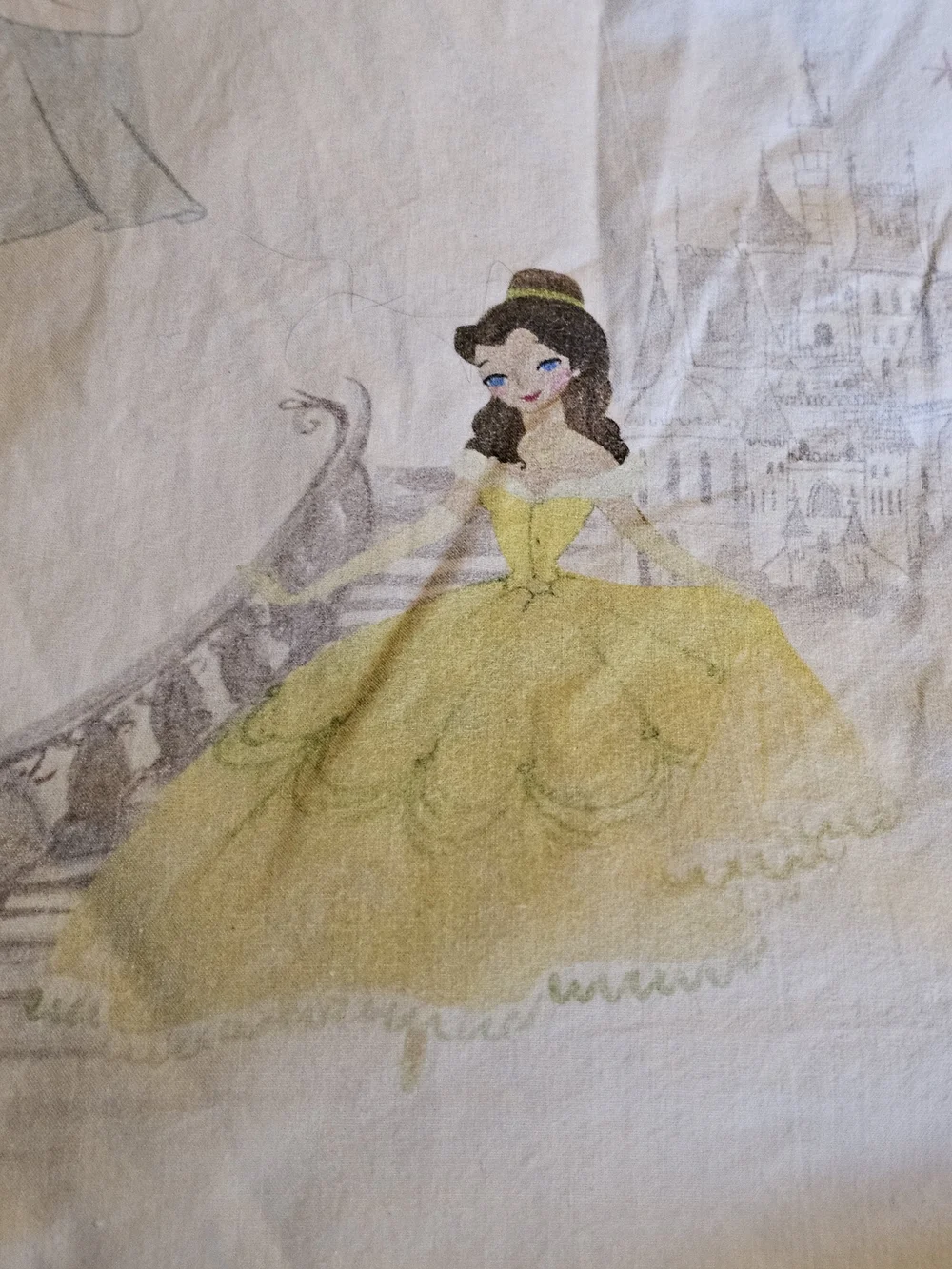 Pottery Barn Kids Disney Princess  Crib Sheet